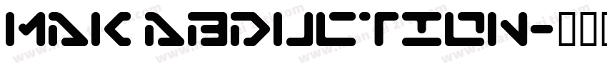 MAK Abduction字体转换